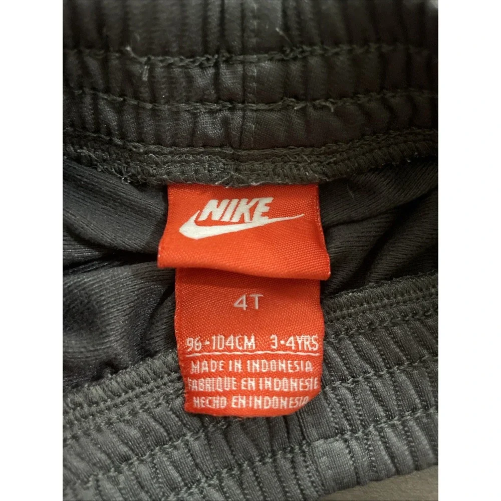 Nike Boys‎ Logo 4T Jogger. Black and Bright Orange  Pull On Jogger
